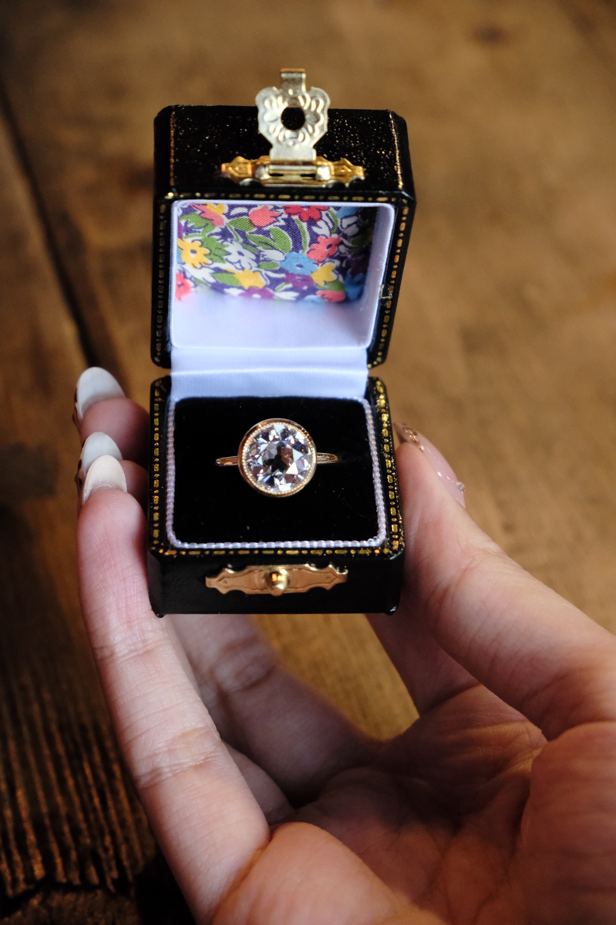 Old European Cut Art Deco Ring