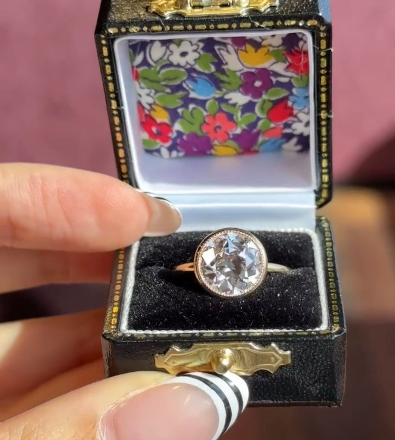 Old European Cut Art Deco Ring