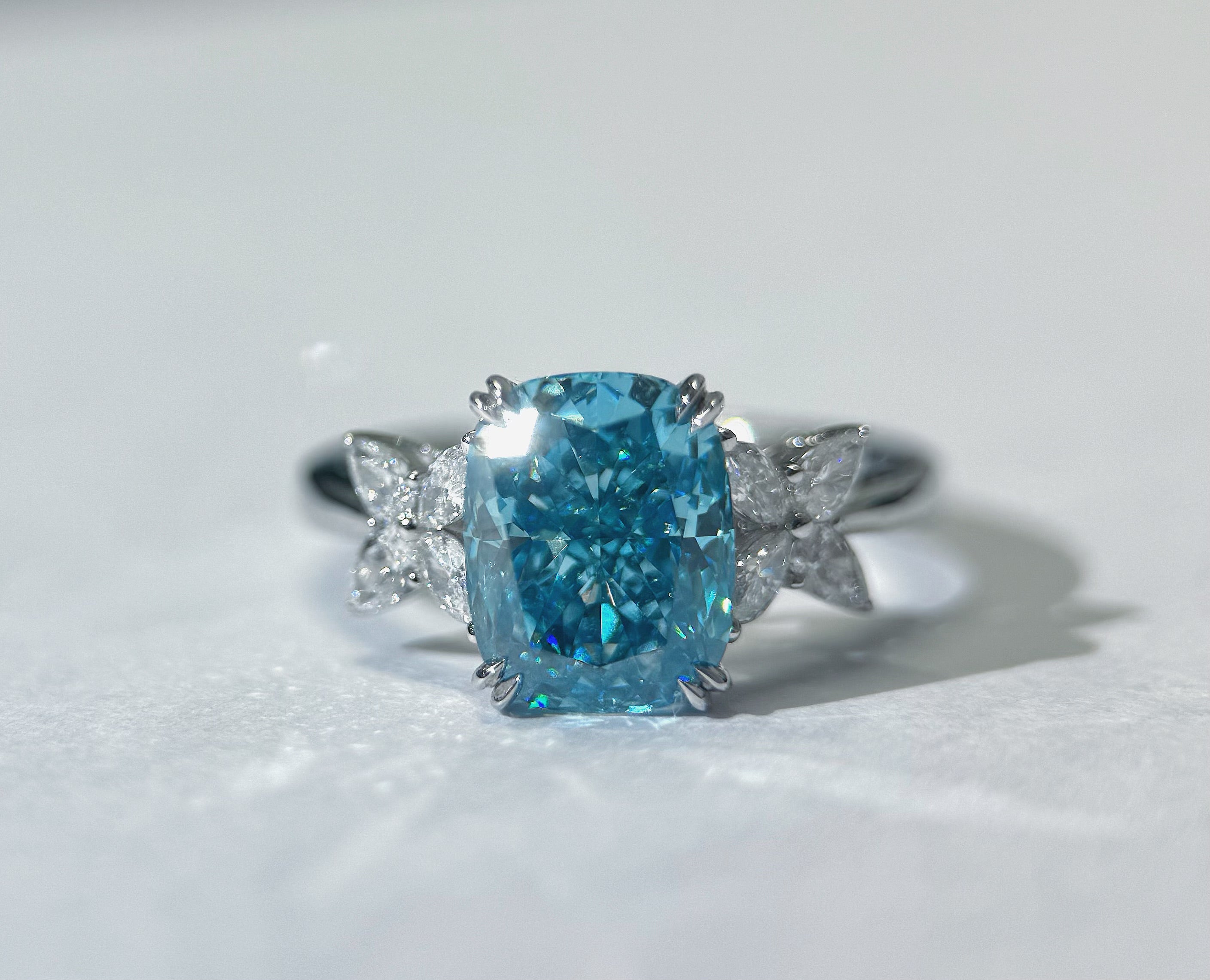 3ct Blue Diamond Ring