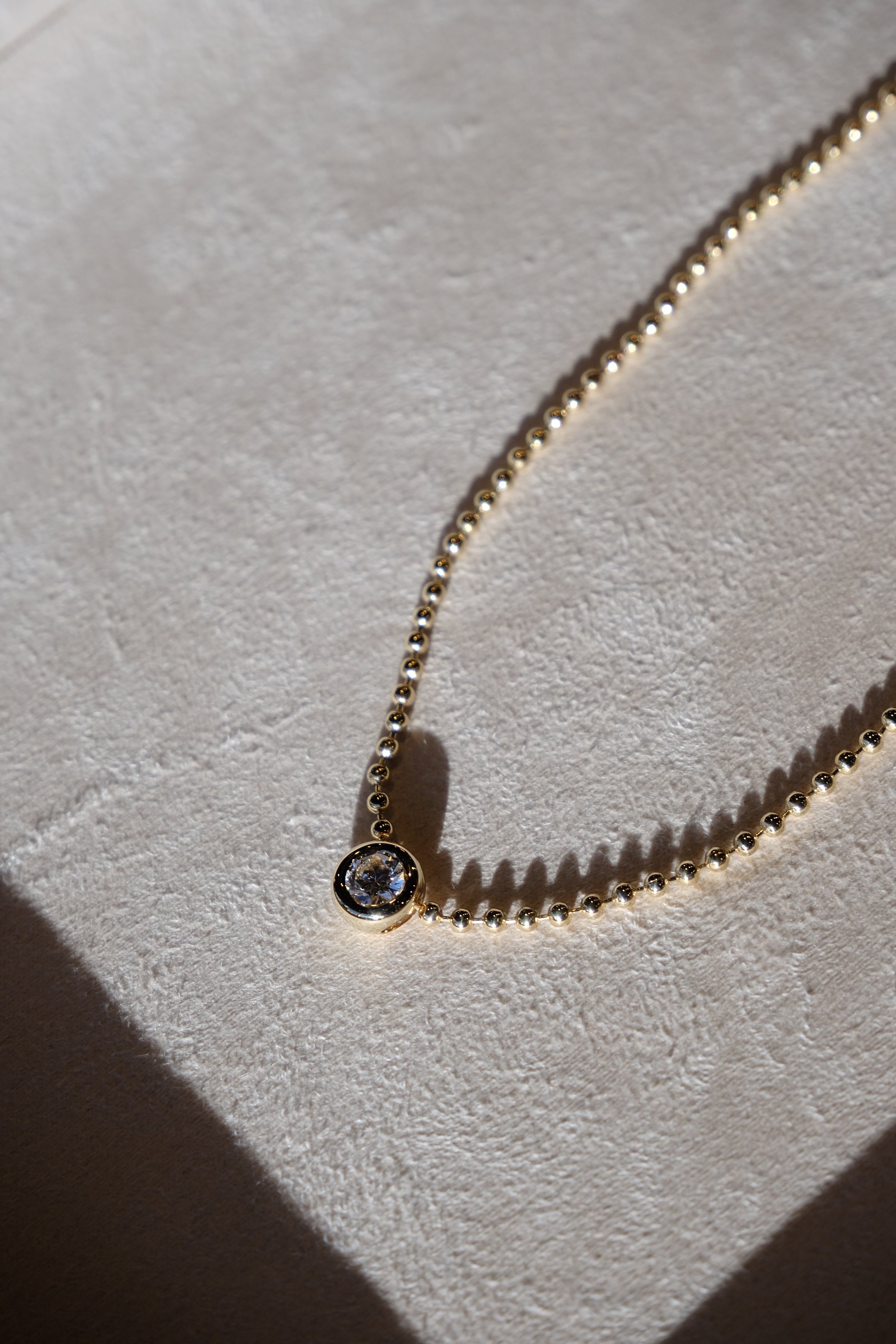 1ct Gold Bead Pendant