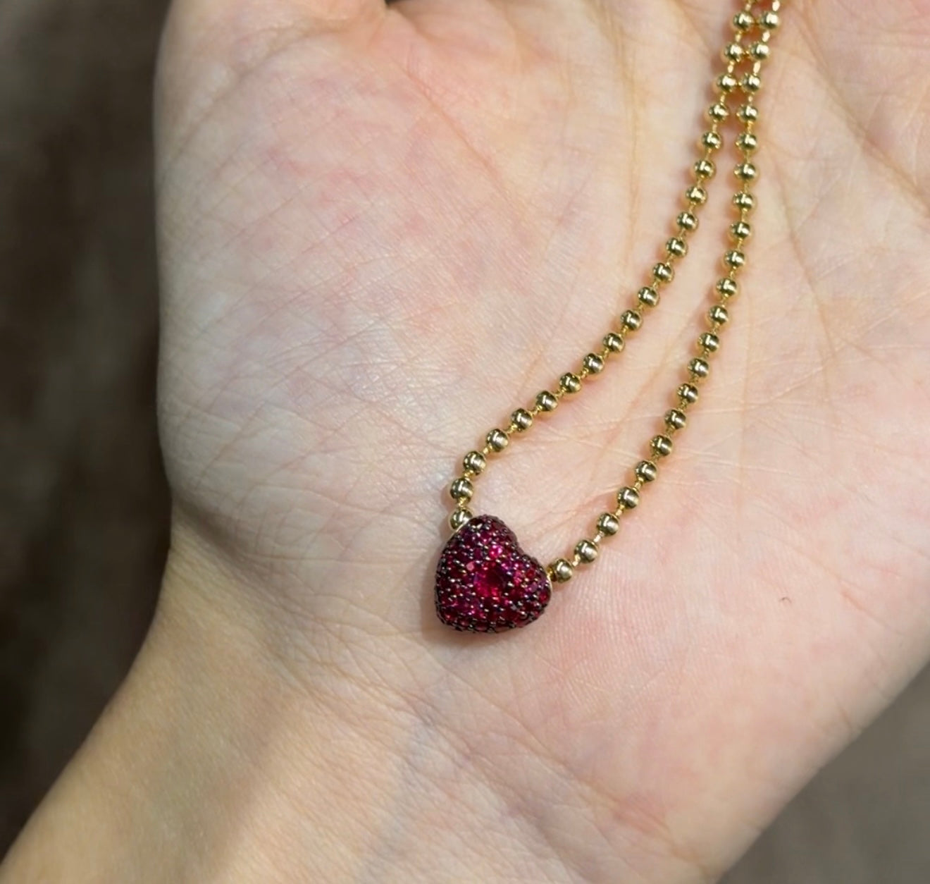 Ruby Pendant (without chain)
