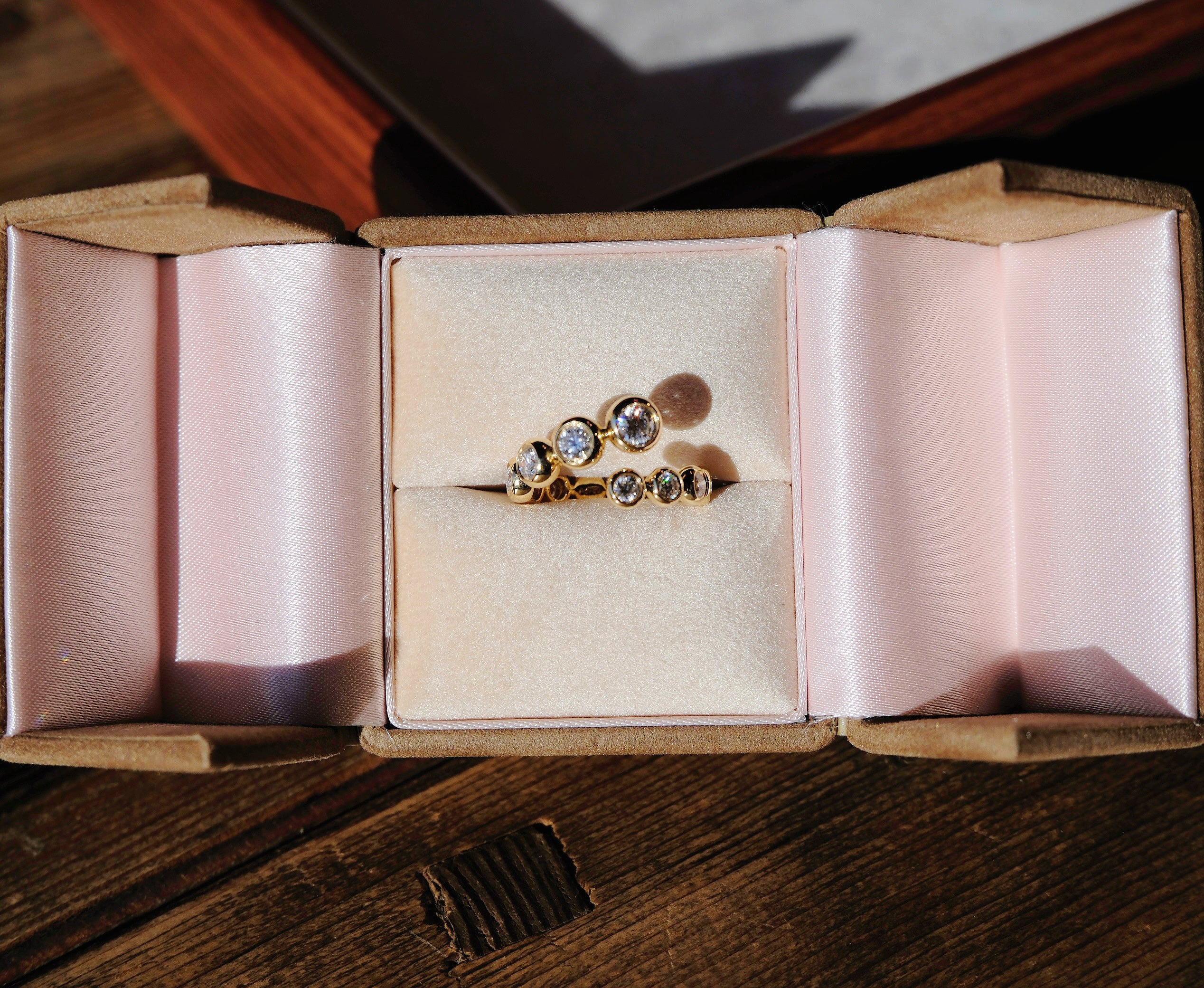 Gold Ball Open Ring