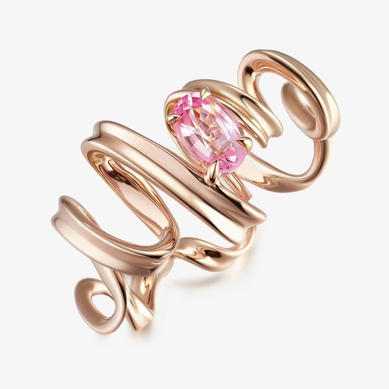 Natural Pink Spinel Ring